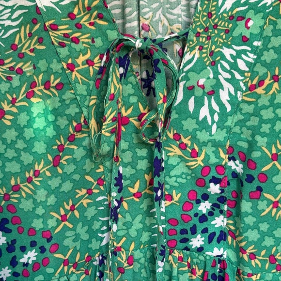 Rachel Zoe Green and Pink Patterned Blouse - Picture 4 of 5